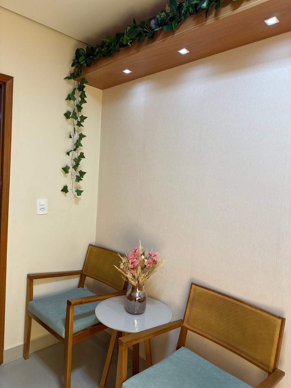 Sala de espera da clínica